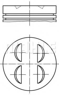 MAHLE ORIGINAL 0147700 Поршень