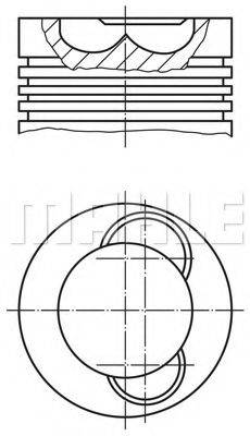 MAHLE ORIGINAL 2273701 Поршень