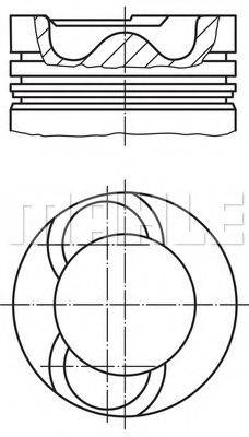 MAHLE ORIGINAL 0613500 Поршень