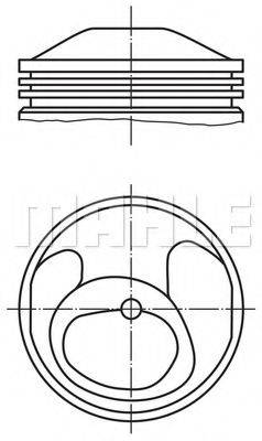 MAHLE ORIGINAL 5031500 Поршень