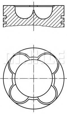 MAHLE ORIGINAL 081PI00102000 Поршень