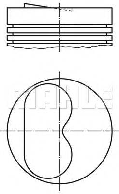 MAHLE ORIGINAL 0094900 Поршень