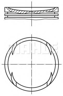 MAHLE ORIGINAL 0635500 Поршень