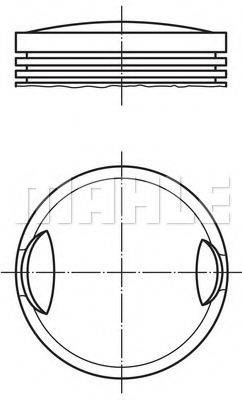 MAHLE ORIGINAL 0027700 Поршень