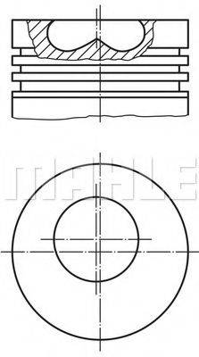 MAHLE ORIGINAL 0089400 Поршень