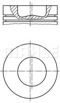 MAHLE ORIGINAL 2289900 Поршень