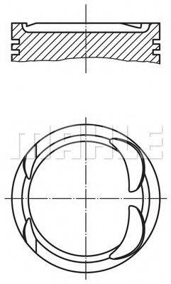 MAHLE ORIGINAL 0811200 Поршень