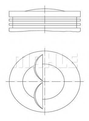 MAHLE ORIGINAL 0078000 Поршень