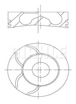 MAHLE ORIGINAL 2290800 Поршень