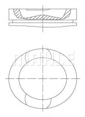 MAHLE ORIGINAL 0610100 Поршень