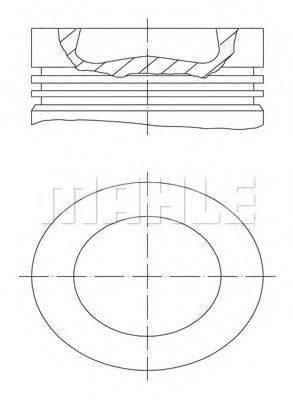 MAHLE ORIGINAL 028PI00100000 Поршень