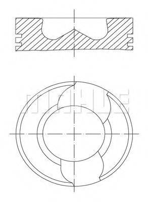 MAHLE ORIGINAL 2291100 Поршень