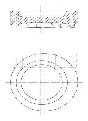 MAHLE ORIGINAL 2290900 Поршень