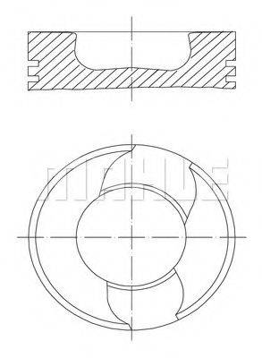 MAHLE ORIGINAL 2289800 Поршень