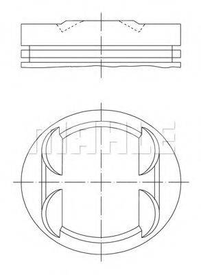 MAHLE ORIGINAL 0331800 Поршень