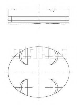 MAHLE ORIGINAL 0830900 Поршень