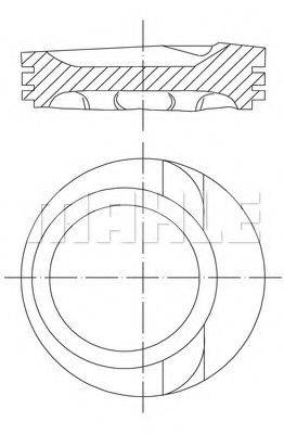 MAHLE ORIGINAL 0306800 Поршень