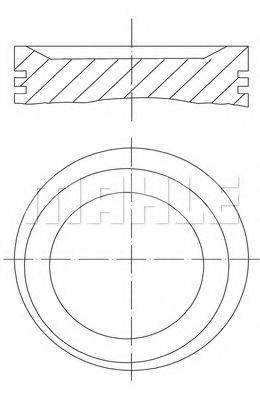 MAHLE ORIGINAL 0831000 Поршень