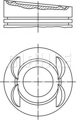 MAHLE ORIGINAL 0306211 Поршень