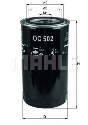 MAHLE ORIGINAL OC502 Масляний фільтр