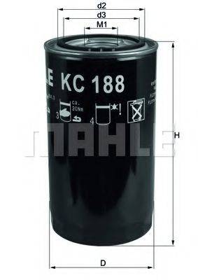 MAHLE ORIGINAL KC188 Паливний фільтр