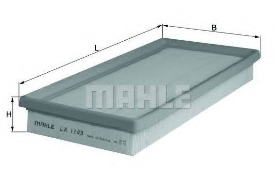 MAHLE ORIGINAL LX1143 Повітряний фільтр