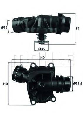 MAHLE ORIGINAL TI23388 Термостат, охолоджуюча рідина