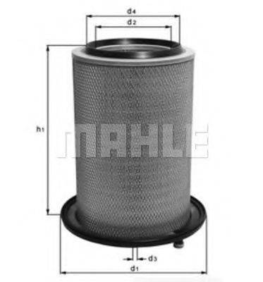 MAHLE ORIGINAL LX451 Повітряний фільтр