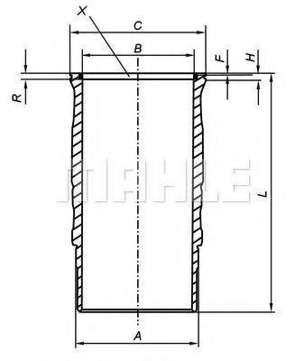 MAHLE ORIGINAL 061LW00105001 Гільза циліндра