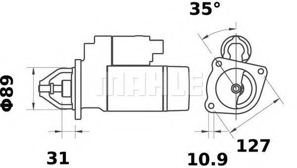 MAHLE ORIGINAL MS435 Стартер