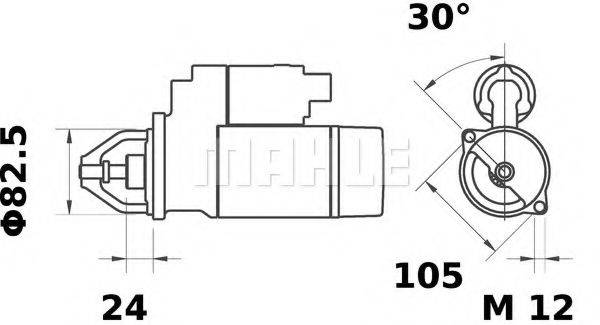 MAHLE ORIGINAL MS323 Стартер