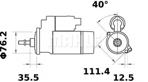 MAHLE ORIGINAL MS316 Стартер