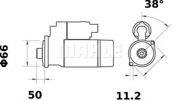 MAHLE ORIGINAL MS125 Стартер