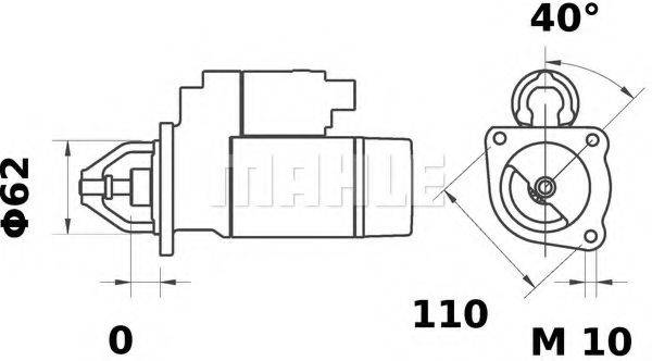 MAHLE ORIGINAL MS7 Стартер