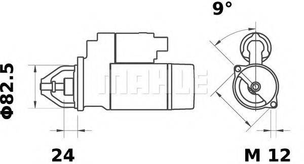 MAHLE ORIGINAL MS10 Стартер