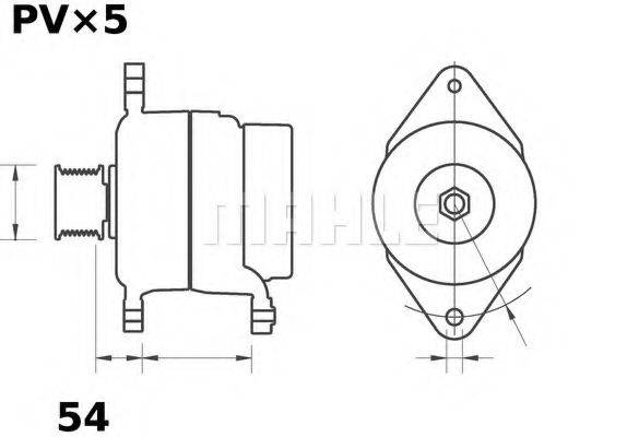 MAHLE ORIGINAL MG451 Генератор