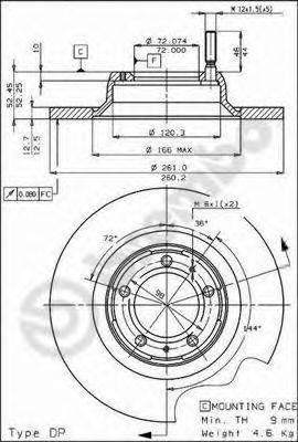 BRECO BS7346 гальмівний диск