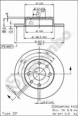 BRECO BS7381 гальмівний диск