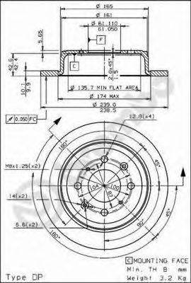 BRECO BS7547 гальмівний диск