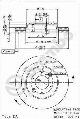 BRECO BS7877 гальмівний диск