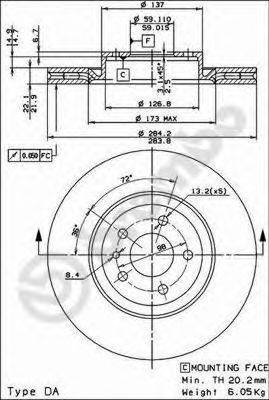 BRECO BS7975 гальмівний диск