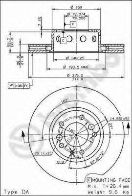 BRECO BS8170 гальмівний диск