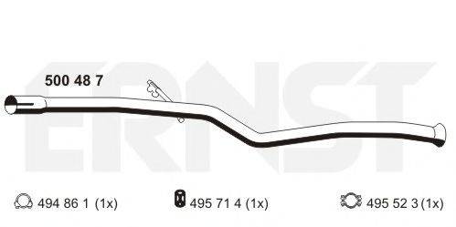 ERNST 500487 труба вихлопного газу; Ремонтна трубка, каталізатор