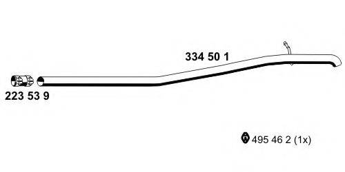 ERNST 334501 Труба вихлопного газу