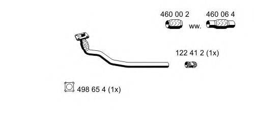 ERNST 133463 Труба вихлопного газу
