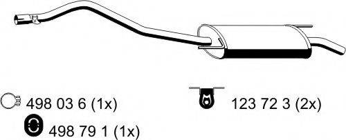 ERNST 176163 Глушник вихлопних газів кінцевий