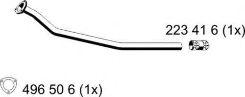 ERNST 243452 Труба вихлопного газу