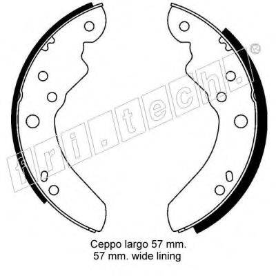 FRI.TECH. 1040109 Комплект гальмівних колодок