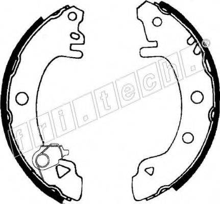 FRI.TECH. 1040123Y Комплект гальмівних колодок