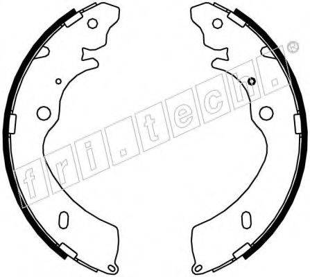 FRI.TECH. 1047377 Комплект гальмівних колодок